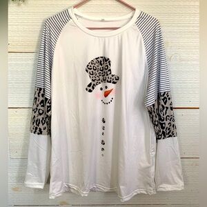 Snowman Print Jersey *NEW* Size XL